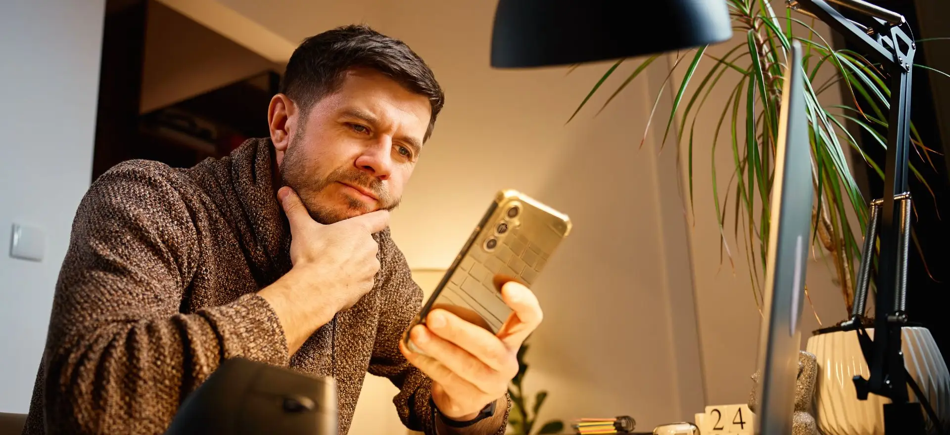 A man looking up how to do a buyback in California.